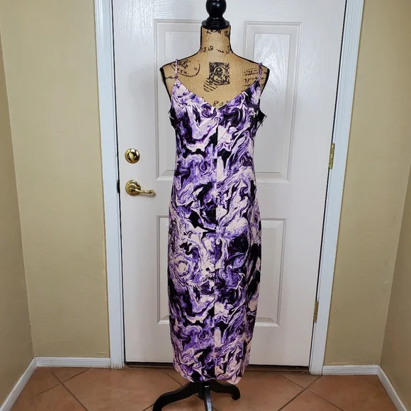 knee length dresses for ladies AFRM Hazel Print Midi Dress – TORYS GLEAM main image 0